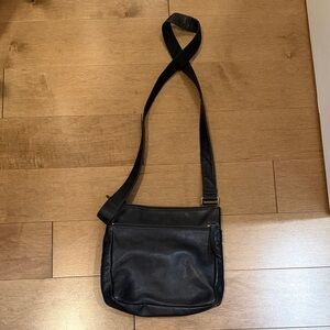 Fossil Black Leather Crossbody Bag